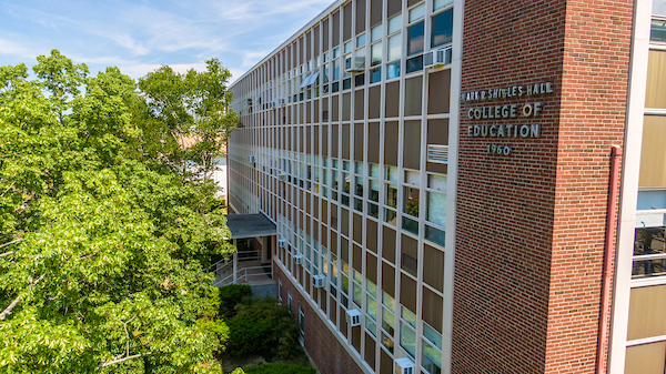 Woman speaking at podium